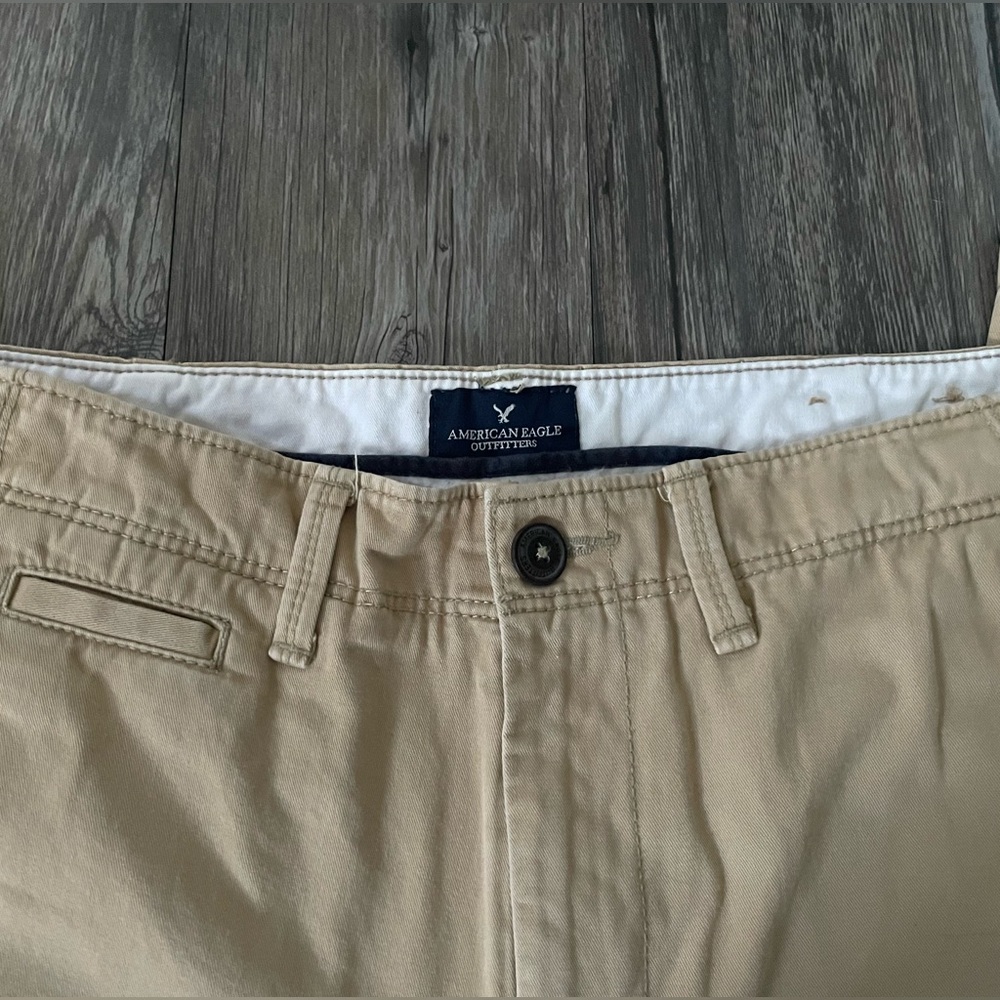 American Eagle Outfitters Khaki Chinos Pants Mens Size 34x34 - Picture 3 of 6